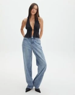 Swoon Fashion -Swoon Fashion ainsley apron blouse black full bv108528tex