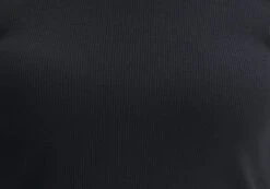 Ribbed Crew Neck Tee -Swoon Fashion angeles rib baby t shirt black imagefront ts119559ocot