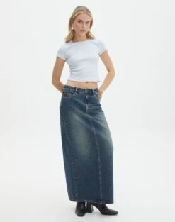 Ribbed Crew Neck Tee -Swoon Fashion angeles rib baby t shirt break the ice full ts119559ocot