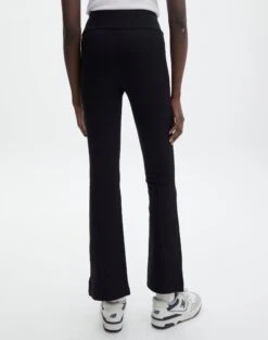 Mid Rise Split Flare Ponte Pant -Swoon Fashion athena mid rise ponte pant black back pw72377pont