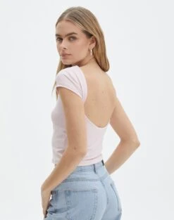 Wide Leg Pinstipe Tailored Pant -Swoon Fashion bayley backless top baby doll front ts73693pch 1