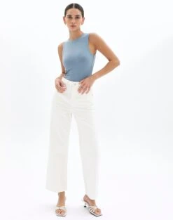 Wide Leg Cropped Jean 28 Wide Leg Cropped Jean -Swoon Fashion beadie wide leg crop jean milk full jd41279fau