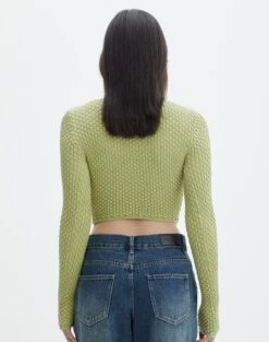 Bubble Stitch Long Sleeve Button Up Top -Swoon Fashion bobby bubble stitch cardi beginners luck back kc106197knt