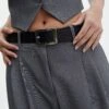 Square Buckle Belt 2 Square Buckle Belt -Swoon Fashion camelia classic buckle belt blacksilver front be134198pu 1