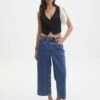 Wide Leg Denim Culottes -Swoon Fashion carli long culottes suzy mid wash front jd136909rdnm