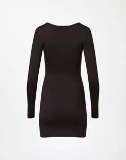 Supersoft Twist Cut Out Long Sleeve Mini Dress -Swoon Fashion cartia ls cut out mini its soy cute back ds85940pln