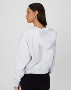 Cropped Zip Through Hoodie -Swoon Fashion casa cropped zip through hoodie snow marle back tc127015cot