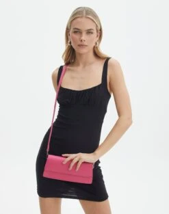 Strapless Mini Sequin Dress -Swoon Fashion casper classic shoulder bag pinkalicious front bg76168pu 3