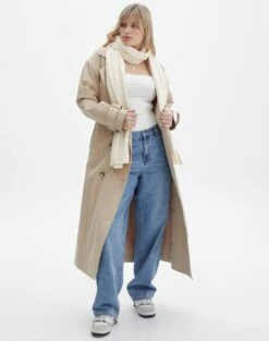 Knitted V Neck Jumper -Swoon Fashion charlie cable knit scarf bad to the bone front sc84231knt