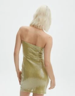 Strapless Mini Sequin Dress -Swoon Fashion chelsea mini sequin dress wassa bae back ds141680sqn