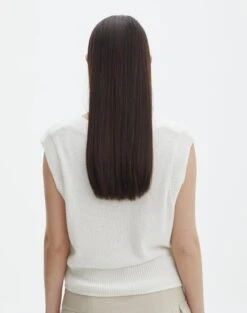 Cropped Knit Vest -Swoon Fashion clara crop vest milk back kv127341cot