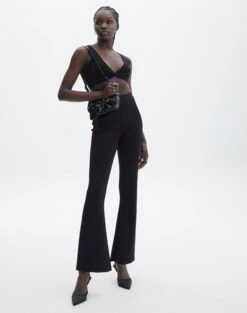 Knit Twist Front Crop Top -Swoon Fashion co anwar twist knit black full kv109493ne