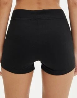 Cotton Mini Shorts 24 Cotton Mini Shorts -Swoon Fashion co cancun short black back sw93943cot