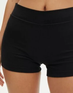Cotton Mini Shorts 25 Cotton Mini Shorts -Swoon Fashion co cancun short black imageback sw93943cot