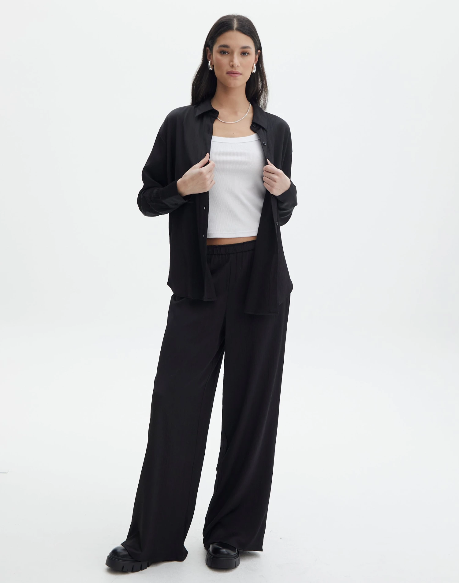 Textured Button Front Shirt 9 Textured Button Front Shirt - Image 7