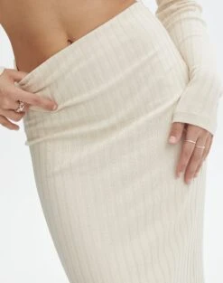 Ribbed Maxi Skirt -Swoon Fashion co lily ribbed maxi skirt take a shelfie imageback sl97411rib
