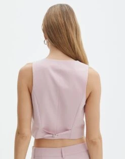 Tailored V Neck Vest -Swoon Fashion co loretta waistcoat baby suit back bv65137pln