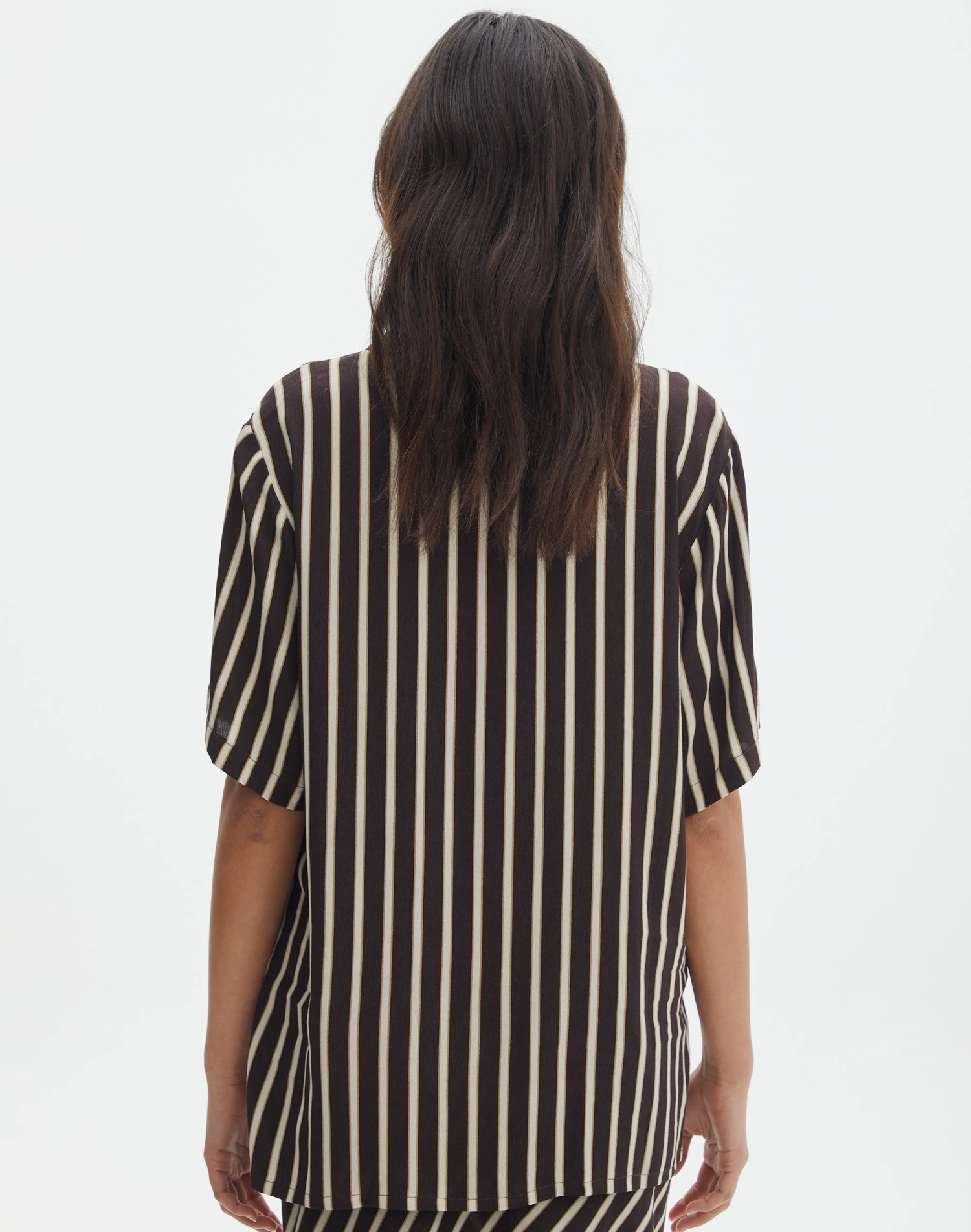 Oversized Contrast Stripe Shirt 6 Oversized Contrast Stripe Shirt - Image 4