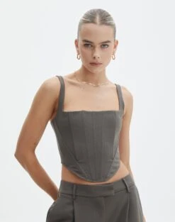 Mesh Frill Split Tie Front Blouse -Swoon Fashion co marly corset blouse cypress front bv91174pln 1