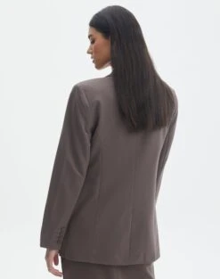 Tailored Oversized Blazer -Swoon Fashion co marly one button blazer irish coffee back jw74948pln