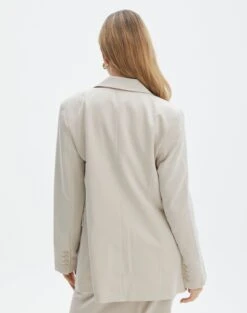 Tailored Oversized Blazer -Swoon Fashion co marly one button blazer oh natural back jw74948pln