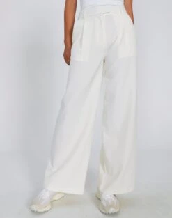High Waist Relaxed Tailored Pant -Swoon Fashion co marly wide leg pant bad to the bone full pw71767pln