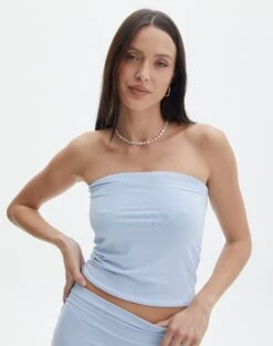 Linen Blend Tie Waist Pants -Swoon Fashion co minka boob tube ice cap front tv121046pch 1