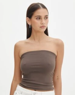 Linen Blend Tie Waist Pants -Swoon Fashion co minka boob tube irish coffee front tv121046pch