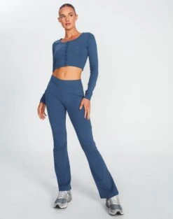 Button Up Cropped Long Sleeve Top -Swoon Fashion co peony longsleeve moby dick full tc93716cot