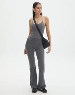 Form Fit Flare Yoga Pant -Swoon Fashion co simone butter soft flare shadow dancer front pw119603but