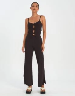 Cut Out Ribbed Knit Top -Swoon Fashion co sonita cut out top its soy cute full kv89658vn