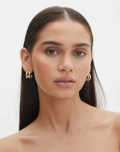 Lace Tie Front Split Top -Swoon Fashion dilara double hoop earring gold front je146573ear