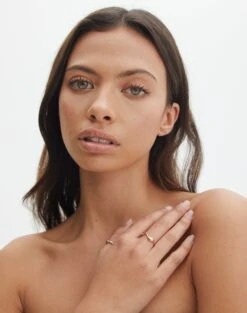 One Shoulder Asymmetric Top -Swoon Fashion dora double ring gold front je144663rng 9