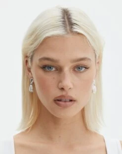 Cargo Denim Mini Skirt 30 Cargo Denim Mini Skirt -Swoon Fashion dreya drop earrings silver front je151209ear 2