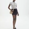 Cotton Mini Cargo Skirt 2 Cotton Mini Cargo Skirt -Swoon Fashion emma cargo mini skirt black front ss123451cot 2
