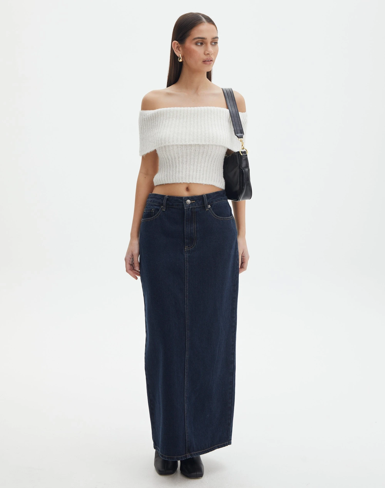 Foldover Off Shoulder Cropped Knit 4 Foldover Off Shoulder Cropped Knit - Image 2
