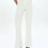 Tailored Side Split Mid Rise Pant -Swoon Fashion harris tailored pant milk front pw85797pln 2