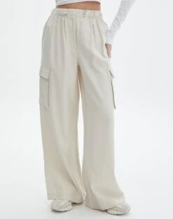 Tailored Cargo Pant -Swoon Fashion hilda tailored cargo fresh linen full pw55574pln