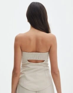 Tailored Strapless Corset Top -Swoon Fashion iver tailored corset oh natural back bv127594pln