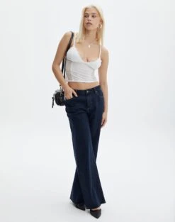 Lace Detail Cropped Cami -Swoon Fashion jeronimo lace tank whitewhite full tv111894lac