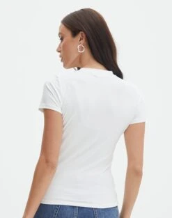 Supersoft Long Line Tee -Swoon Fashion kimmy t shirt milk back ts55072pln