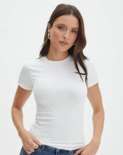 Mid Rise Split Flare Ponte Pant -Swoon Fashion kimmy t shirt milk front ts55072pln 4