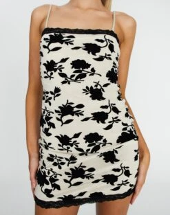 Velour Mesh Lace Trim Mini Dress -Swoon Fashion layla lace boobtube mini dress sourdough black burnout imageback ds79831lac