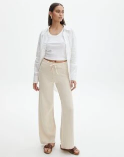 Knit Long Sleeve Cropped Cardigan -Swoon Fashion lesta loose knit pant shell phone front pw118853knt 2