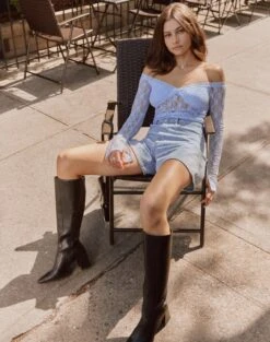 Off Shoulder Lace Long Sleeve Top 28 Off Shoulder Lace Long Sleeve Top -Swoon Fashion lexi longsleeve lace top icecap full tl116985lac