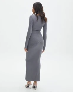 Luxe Lounge Modal Long Sleeve Maxi Dress -Swoon Fashion lili ls modal maxi dress well suited back dl103338mod