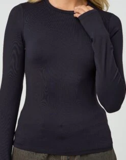 Supersoft Long Sleeve Top -Swoon Fashion limmy slinky longsleeve black imageback tl55301pch