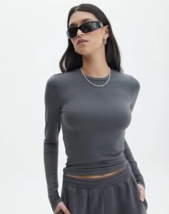 Supersoft Long Sleeve Top -Swoon Fashion limmy slinky longsleeve shadow dancer front tl55301pch 3