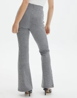 High Rise Super Flare Ponte Pant -Swoon Fashion minogue super flare ponte pants mini gingham back pw52146mghm