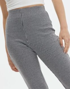 High Rise Super Flare Ponte Pant -Swoon Fashion minogue super flare ponte pants mini gingham imageback pw52146mghm